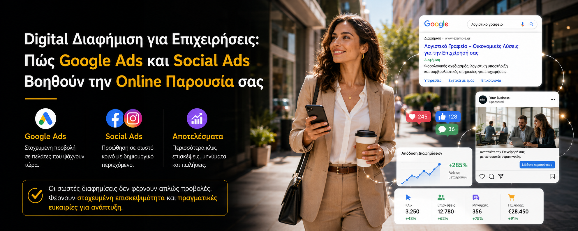 Digital Διαφήμιση για Επιχειρήσεις: Πώς Google Ads και Social Ads Βοηθούν την Online Παρουσία σας