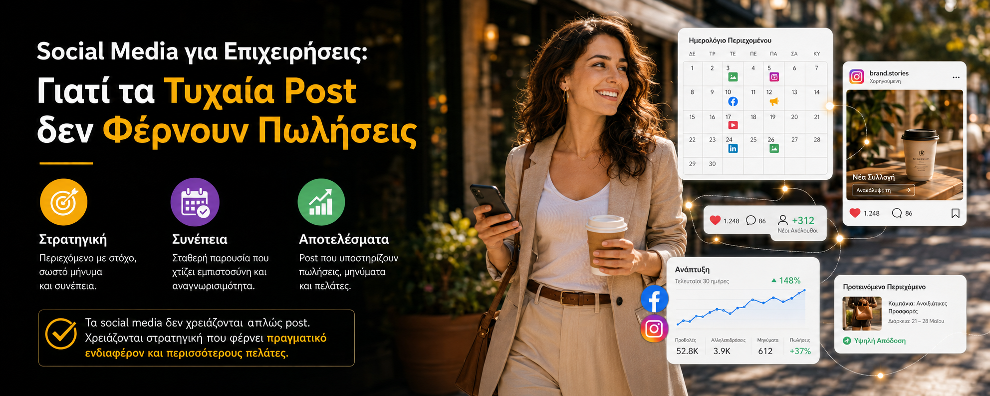 Social Media για Επιχειρήσεις: Γιατί τα Τυχαία Post δεν Φέρνουν Πωλήσεις